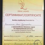 Курс «Классическое наращивание ресниц»
—- #71_master_anna_certificates
